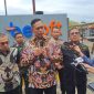 Direktur Utama Perum Bulog, Ahmad Rizal Ramdhani resmi meluncurkan Beloft Kawasan Business District di Kawasan Ex. Goro, Kanwil DKI Jakarta & Banten, di Kelapa Gadig, Jakarta Utara. (foto. lazir)