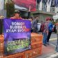Komunitas peternak unggas nasional saat menggelar aksi demo (dok. Alvino Antonio)