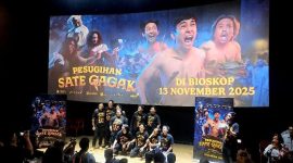 Konferensi pers peluncuran poster dan trailer Pesugihan Sate Gagak di CGV FX Sudirman, Jakarta, (foto. lazir-rentak.id)