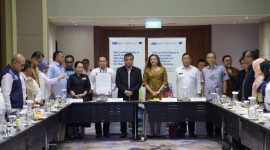 Menaker Yassierli saat membuka Pertemuan Tingkat Pimpinan Antar Pemangku Kepentingan dalam Perlindungan Awak Kapal Perikanan di Indonesia. (dok. rentak.id)