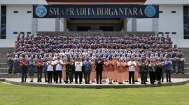 Menko AHY saat menghadiri peresmian Sekolah Garuda di SMA Pradita Dirgantara, Yogyakarta. (dok. rentak.id)