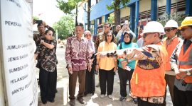 Menteri Pendidikan Dasar dan Menengah Abdul Mu’ti menegaskan komitmen tersebut saat meninjau pembangunan fasilitas di SMP Negeri 16 Makassar. (dok. rentak.id)