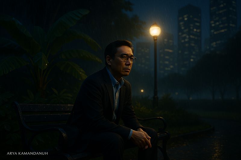 Ilustrasi Arya Kamandanuh sosok dalam Naskah Monolog Pisang Terakhir