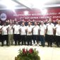 Ketua Umum PB PBBS, Irjen Polisi (Purn) Imam Sudjarwo lepasbola voli putra Indonesia yang akan bertanding pada SEA Games Thailand. (foto. guntar)