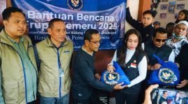 Perum BULOG bergerak cepat menyalurkan bantuan bagi warga terdampak erupsi Gunung Semeru. (dok. rentak.id)
