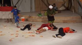 Salah satu pementasan Teater Imago Medan, Joget Kurcaci (dok. rentak.id)