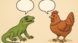 Ilustrasi meneladani Cicak dan Ayam (dok. rentak.id)