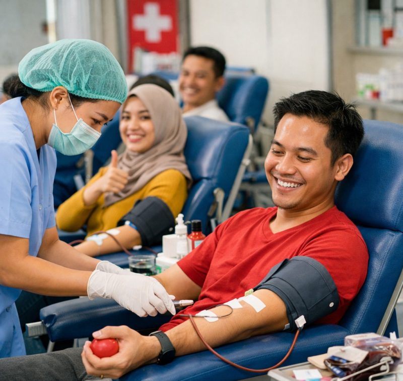 Donor darah oleh ai - rentak.id