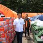 Dirut  Perum BULOG, Ahmad Rizal Ramdhani saat kunjungi  ketersediaan stok di Posko Logistik Terpadu/Posko Lanud Halim. (dok. rentak.id)