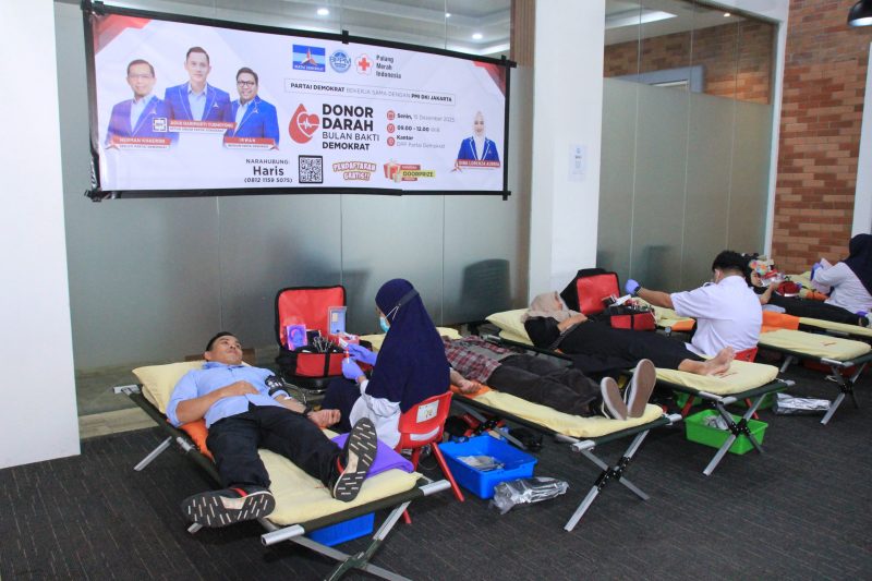 BPPM) DPP Partai Demokrat menggelar Bulan Bakti Demokrat 2025. (dok. rentak.id)