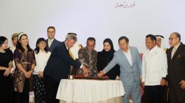 Mendiktisaintek Brian Yuliarto yang mewakili Pemerintah Republik Indonesia pada peringatan National Day of Qatar. (dok. rentak)