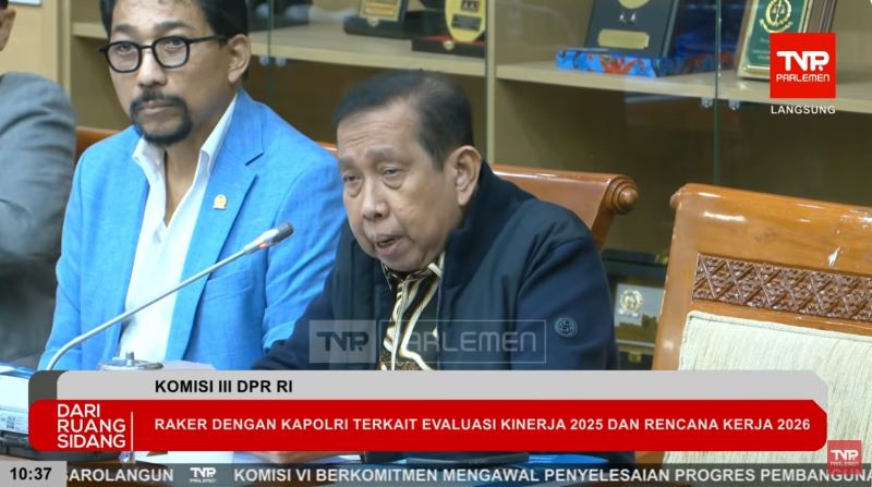 Anggota Komisi III DPR RI, Fraksi PDIP, Irjen. Pol. (Purn.) Safaruddin (foto tangkapan layar)