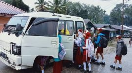 Angkutan siswa SD di Pakpak Barat (dok. rentak.id)