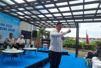 Direktur Utama Perum BULOG Letjen TNI (Purn) Ahmad Rizal Ramdhani paparkan capian tahun 2025 (foto. lazir)