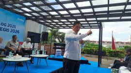 Direktur Utama Perum BULOG Letjen TNI (Purn) Ahmad Rizal Ramdhani paparkan capian tahun 2025 (foto. lazir)