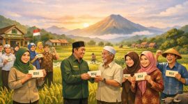 Ilustrasi tenaga kependidikan madrasah non ASN menerima BSU (Ilustrasi ai-rentak.id)