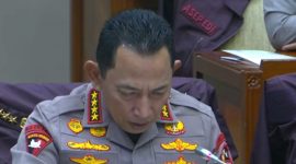 Kapolri Jenderal Listyo Sigit Prabowo menghadiri rapat kerja bersama Komisi III DPR (foto tangkapan layar Ttv parlemen)