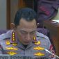 Kapolri Jenderal Listyo Sigit Prabowo menghadiri rapat kerja bersama Komisi III DPR (foto tangkapan layar Ttv parlemen)