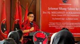 Sekjen DPP PDI Perjuangan, Hasto Kristiyanto, menutup rangkaian kunjungan kerjanya di Sukabumi. (dok. rentak.id)