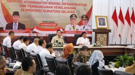 AHY saat melakukan kunjungan kerja ke Provinsi Sumatra Selatan (dok kemenfra)