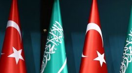 Bendera Turki dan Arab Saudi (dok. anadolu)