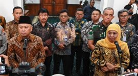 Menhub Dudy Purwagandhi dan Gubernur Jatim Khofifah Indar Parawansa. (dok. rentak.id)