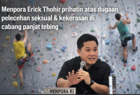 Menpora Eric Thohir (ilustrasi dibikin ai - rentak.id)