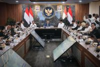 Rakortas yang digelar di Ruang Rapat Utama Kemenko Bidang Pangan itu membahas usulan Perum BULOG terkait ekspor Beras Haji Tahun 2026, (dok. rentak.id)