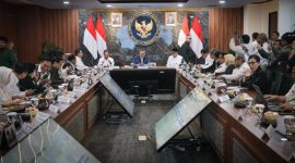 Rakortas yang digelar di Ruang Rapat Utama Kemenko Bidang Pangan itu membahas usulan Perum BULOG terkait ekspor Beras Haji Tahun 2026, (dok. rentak.id)