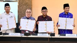 Abdul Mu'ti MoU kerja sama lintas sektor. (dok. rentak.id)