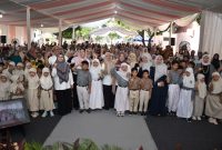 Ibu Mendikdasmen Masmidah Abdul Mu’ti dalam Safari Penguatan Karakter SatuJamBerkualitas Bersama Keluarga. (dok. rentak.id)