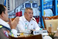 Menhub Dudy Purwagandhi saat menutup Posko Angkutan Lebaran Terpadu 2026 (dok. kemenhub)