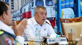 Menhub Dudy Purwagandhi saat menutup Posko Angkutan Lebaran Terpadu 2026 (dok. kemenhub)