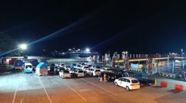 Susana lebaran melalui lintasan Ketapang-Gilimanuk. (dok. rentak.id)