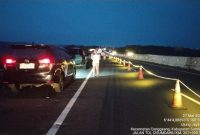 Tol Cisumdawu retak. (dok. rentak.id)