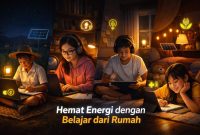 penerapan pembelajaran jarak jauh (ilustrasi dibikin ai - rentak id) -