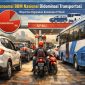 Transportasi umum dan kenderaan pribadi antri di SPBU (ilustrasi dibikin oleh ai -rentak.id)