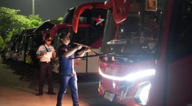 Direktorat Jenderal Perhubungan Darat saat inspeksi keselamatan (dok. kemenhub)