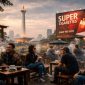 Ilustrasi susana perokok menikmati rokok di taman (ilustrasi dibikin oleh ai - rentak.id)