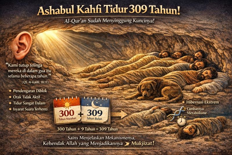Kisah Ashabul Kahfi dalam Surah Al-Kahf (ilustrasi dibikin ai - rentak.id)