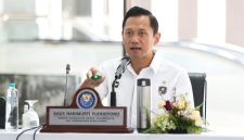 Menko Infra AHY saat membuka Rakor Pengembangan Kereta Trans Sumatera (dok. rentak.id)