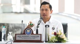 Menko Infra AHY saat membuka Rakor Pengembangan Kereta Trans Sumatera (dok. rentak.id)