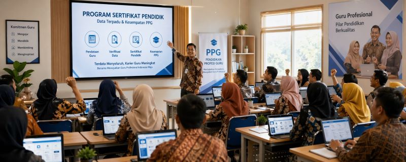 Program Serifikasi Pendidik (ilustasi dibikin ai-rentak.id)