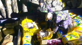 TNI amankan penyelundupan ribuan kosmetik ilegal (foto. dispenal)