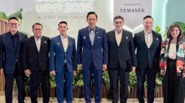 AHY dalam forum internasional Ecosperity Week 2026 di Marina Bay Sands, Singapura (dok. rentak.id)