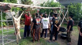 Suasana Hari Raya Idul Adha 1447 Hijriah di Ponpes Khomsani Nur,  Lumajang. (foto. atz)
