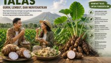 Ilustrasi manfaat talas (dibikin oleh ai -rentak.id)