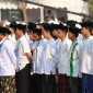 Para santri siap Kementerian Agama membuka Program Beasiswa Indonesia Bangkit (BIB) jalur gelar akselerasi 2026. (dok. kemenag)