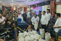 TNI AL gagalkan distribusi ilegal pasir timah di kawasan PIK 2 (foto. dispenal)