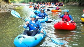 AHY saat meluncurkan Gerakan Ayo Muliakan Sungai (dok. rentak.id)